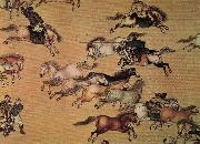 unknow artist Emperor Qianlong on the trip china oil painting artist